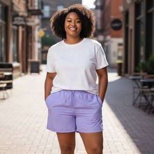 PINK Victoria's Secret Light Purple Athletic Shorts Size‎ XXL NWT